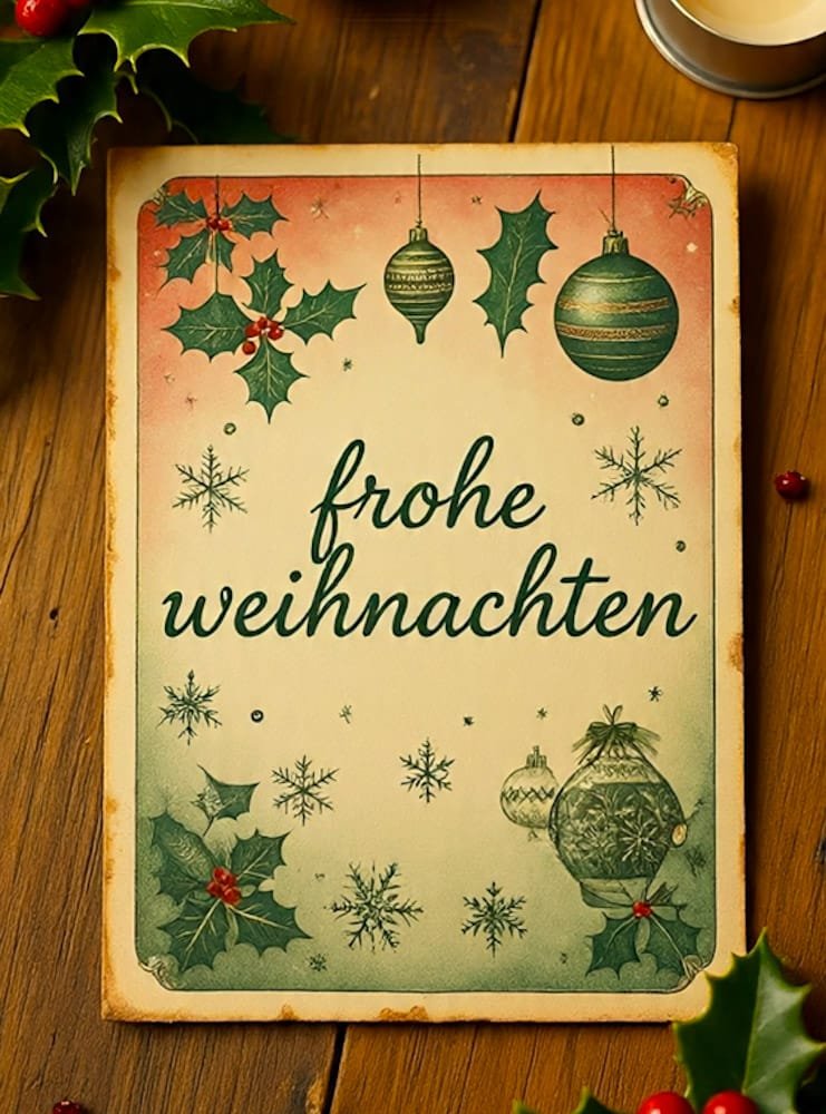 Fröhliche Weihnachtsgrüße für den WhatsApp Chat