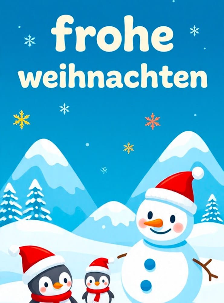 Kostenloses Weihnachtsgrußbild mit Kerzen