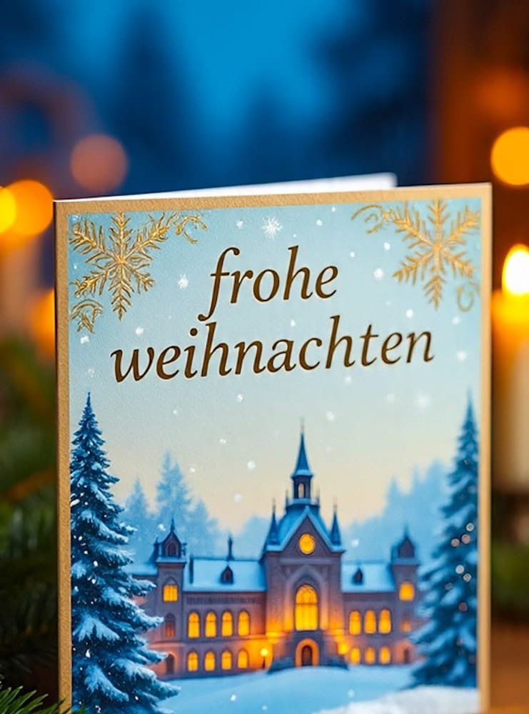 Kostenloses festliches Weihnachtsgrußbild für WhatsApp
