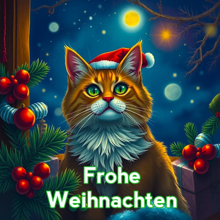 frohe weihnachten katzenbilder 11