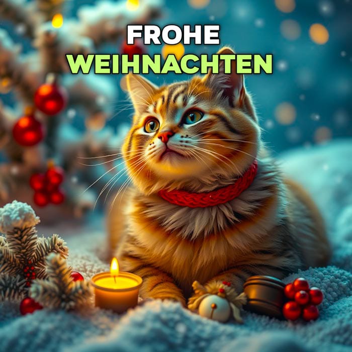 frohe weihnachten katzenbilder 17