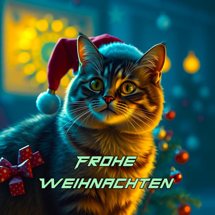 frohe weihnachten katzenbilder 3