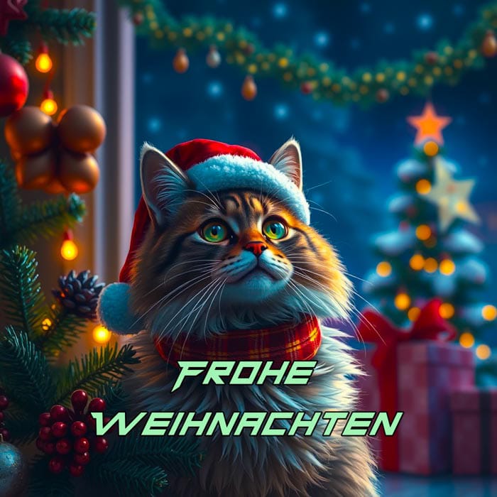 frohe weihnachten katzenbilder 5