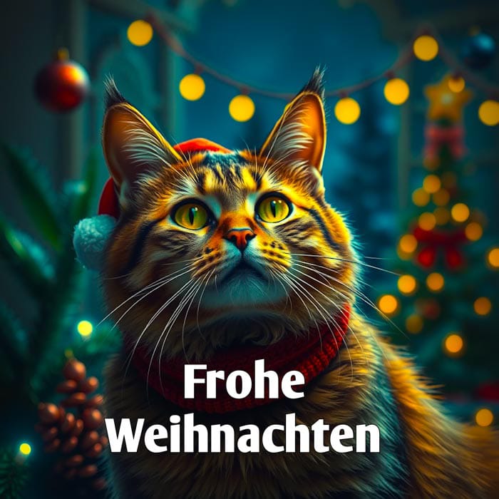 frohe weihnachten katzenbilder 8