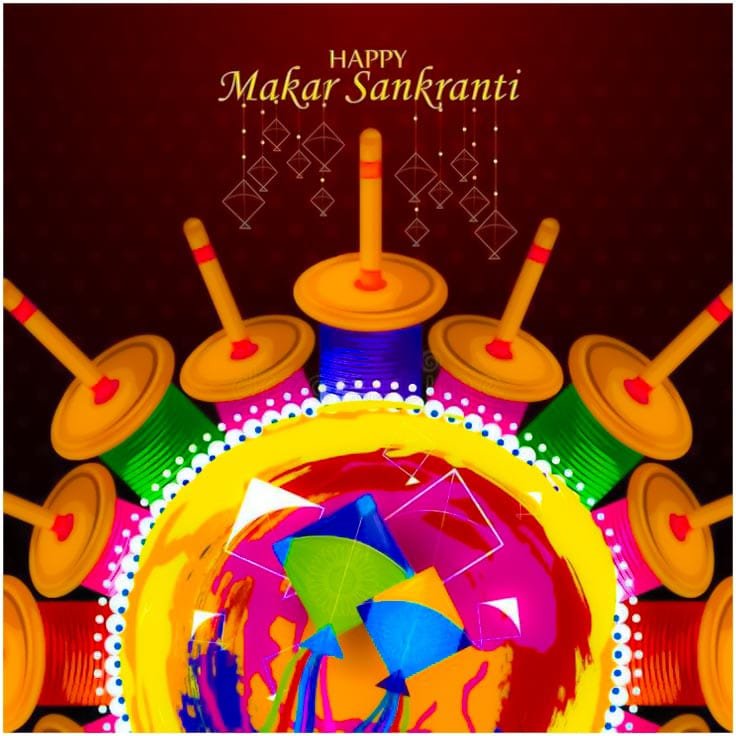 happy makar sankranti photo english​