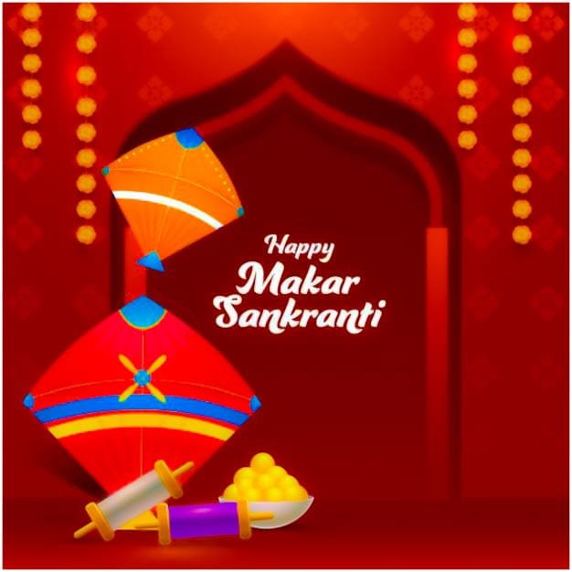 happy makar sankranti shayari photo​