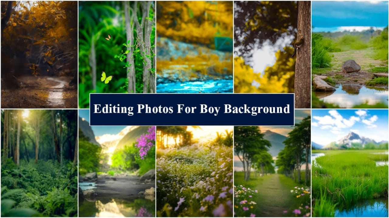 Editing photos for boy Background​