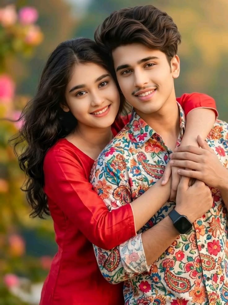 Casual Floral Outfit Romantic Couple